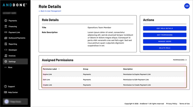 Review Assigned Permissions