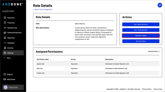 Assign users to the role