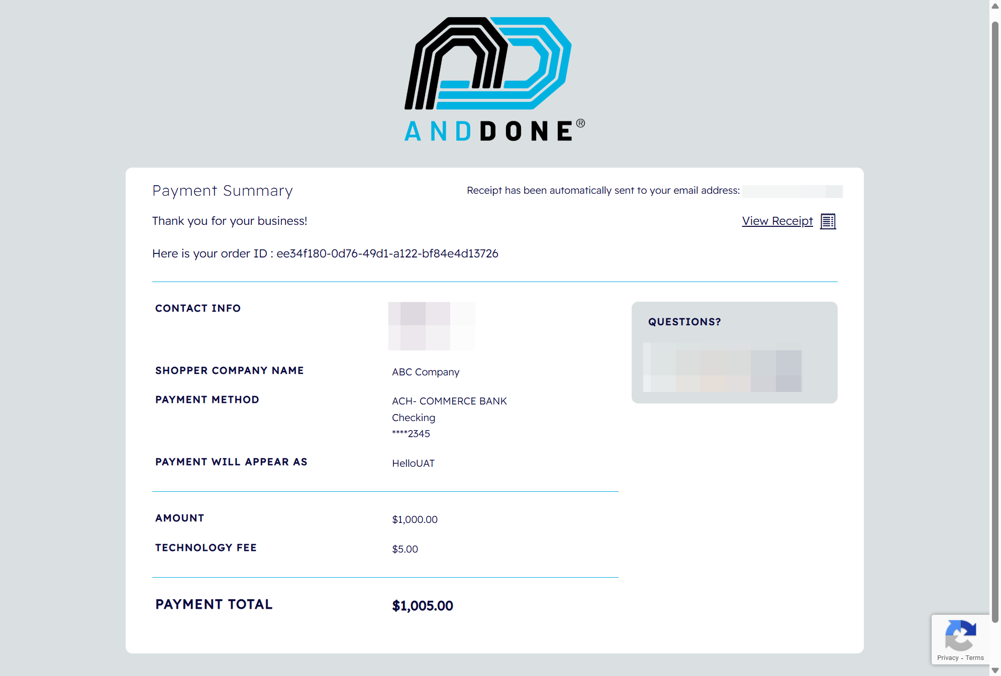 Making a payment using Anytime Payments or Unique Payment Links.