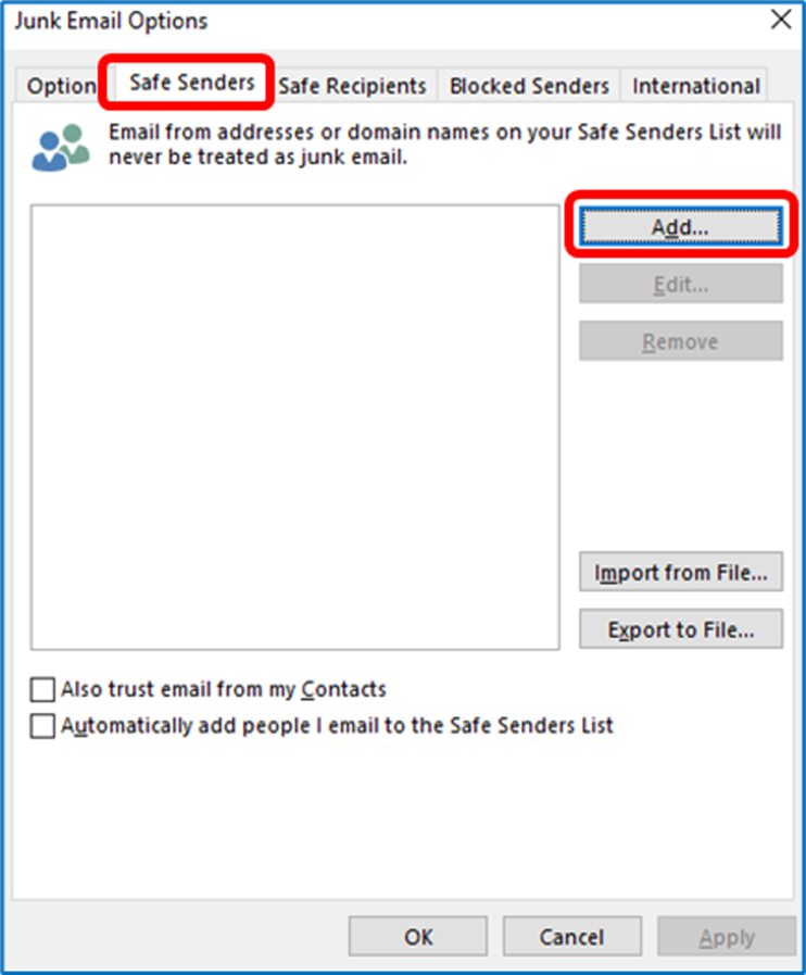 Adding AndDone As A Trusted Domain In Outlook Adding AndDone As A Trusted Domain In Outlook